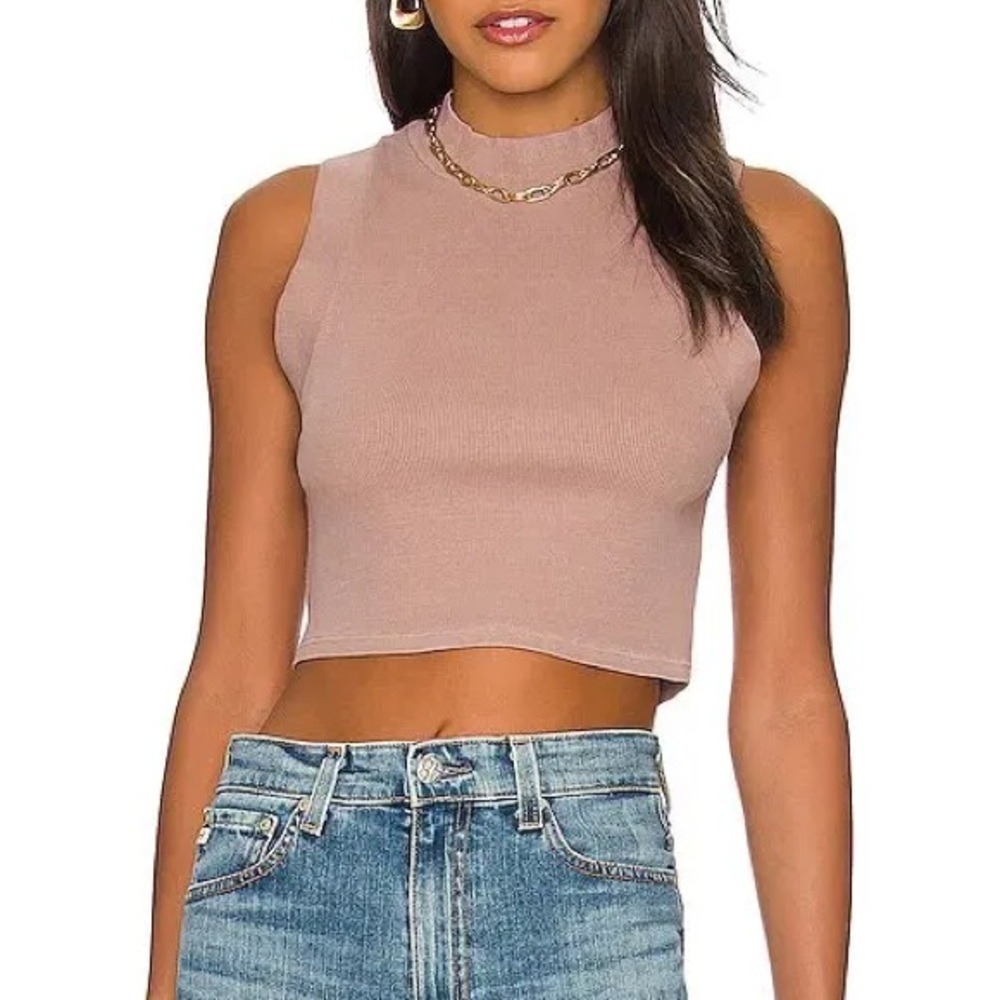 NSF Delphine Rib Tank in Pigment Farro